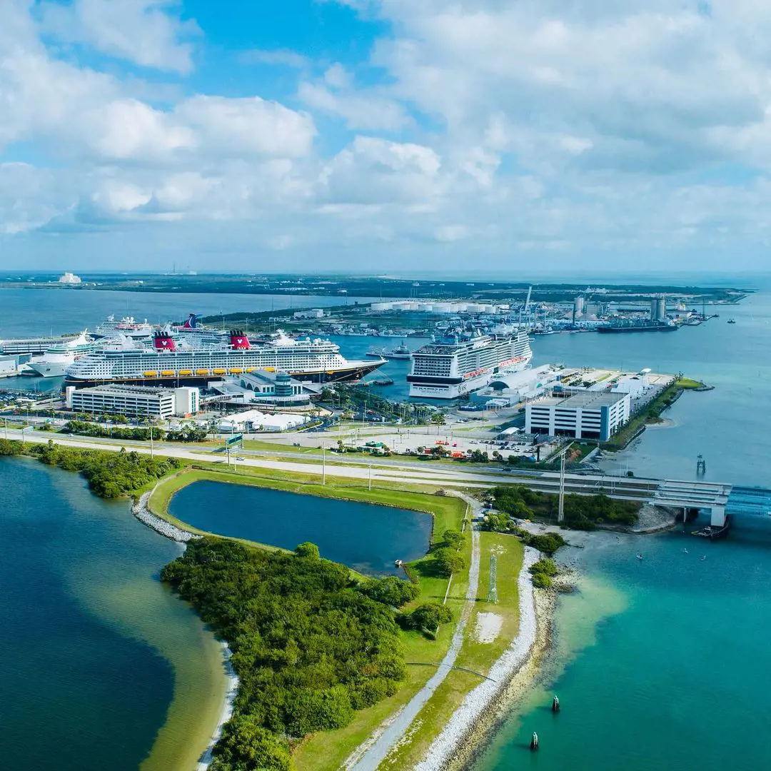 Port Canaveral is a popular destination for big cruise company